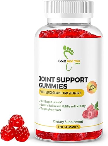 Gomitas masticables con soporte articular, extra fuerza con glucosamina y vitamina E, apoyo natural para articulaciones y flexibilidad, 120 gomitas