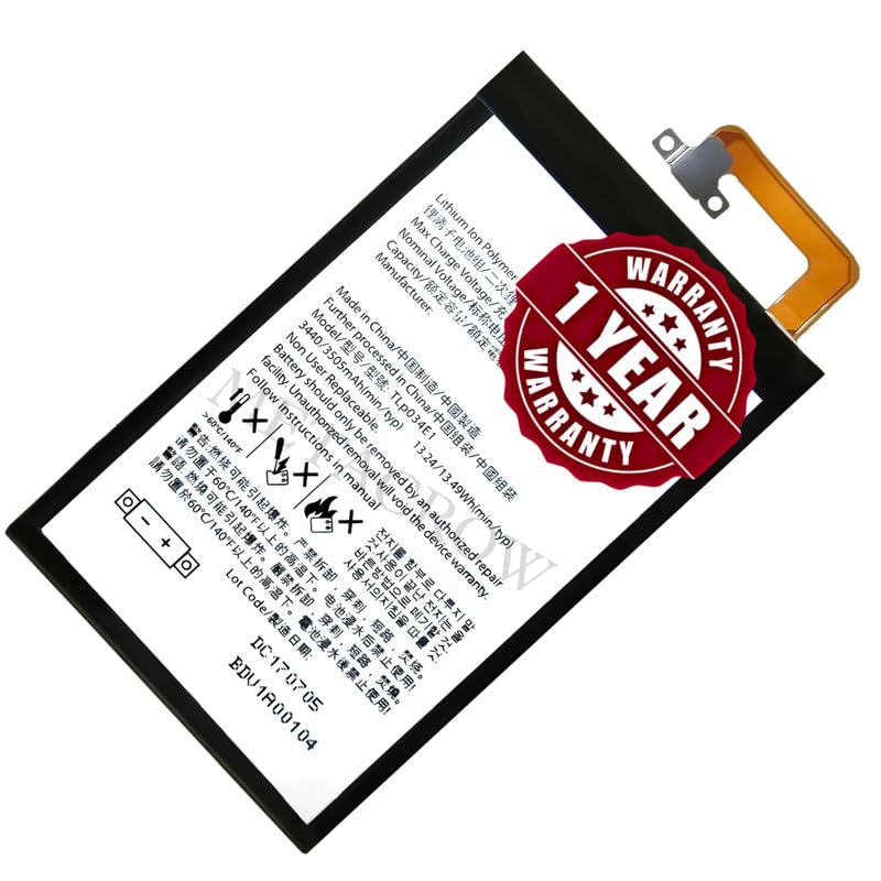 Image of Original TLP034E1 Battery Compatible for BlackBerry Keyone (BBB100-1, BBB100-2, BBB100-3, BBB100-4, BBB100-5, BBB100-7) - (3505mAh) - 1 Year Warranty BC46
