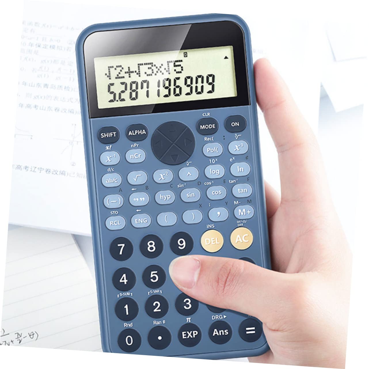 Lurrose Lot De 2 Calculatrices Électroniques Portables Et Pratiques pour Étudiants Grand Écran pour La Rentrée Scolaire Et La Comptabilité De Bureau