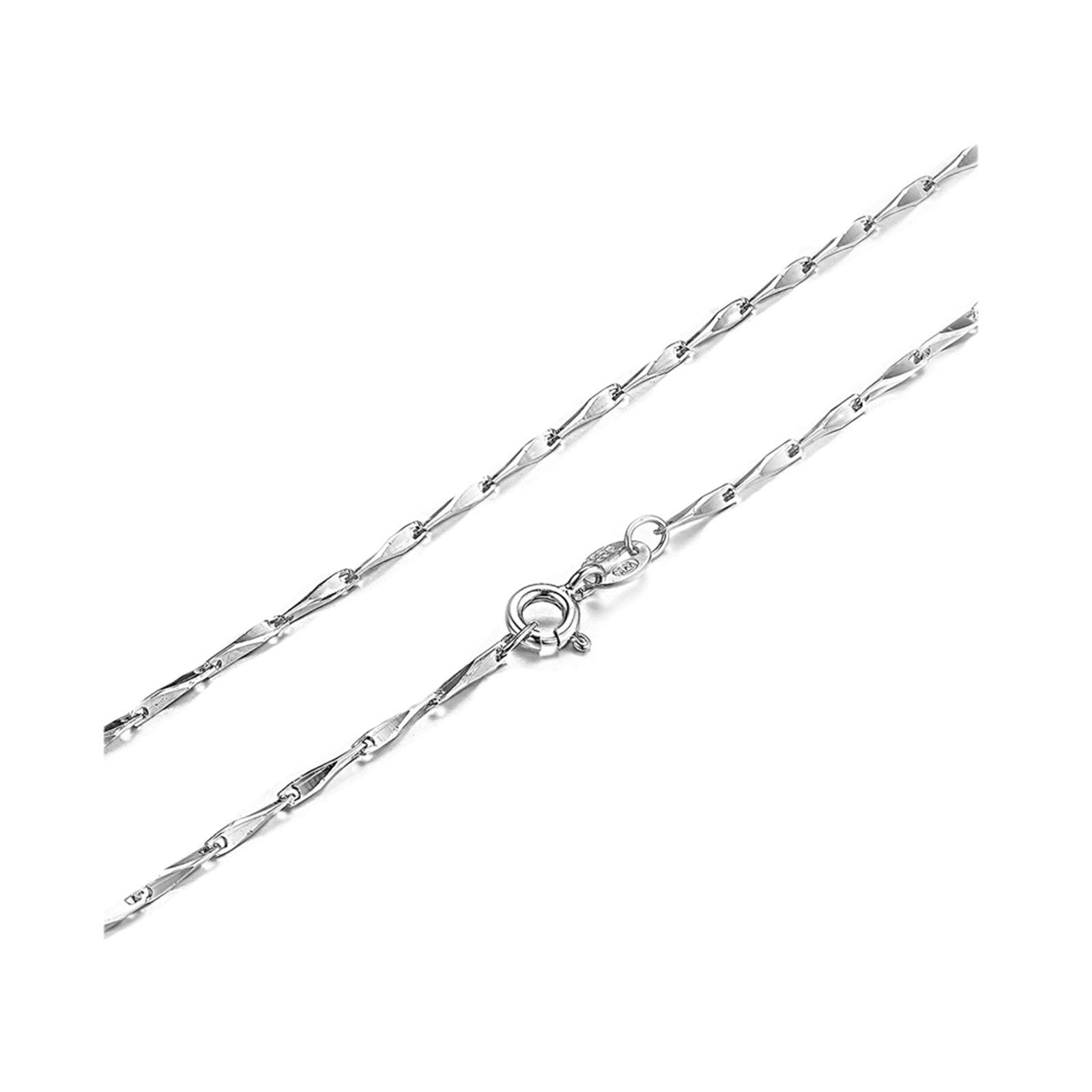 ANAZOZHip Hop for Men Chains,Necklaces Chains Length 40-45CM Womens Necklaces Sterling Silver Chain Bar Chain
