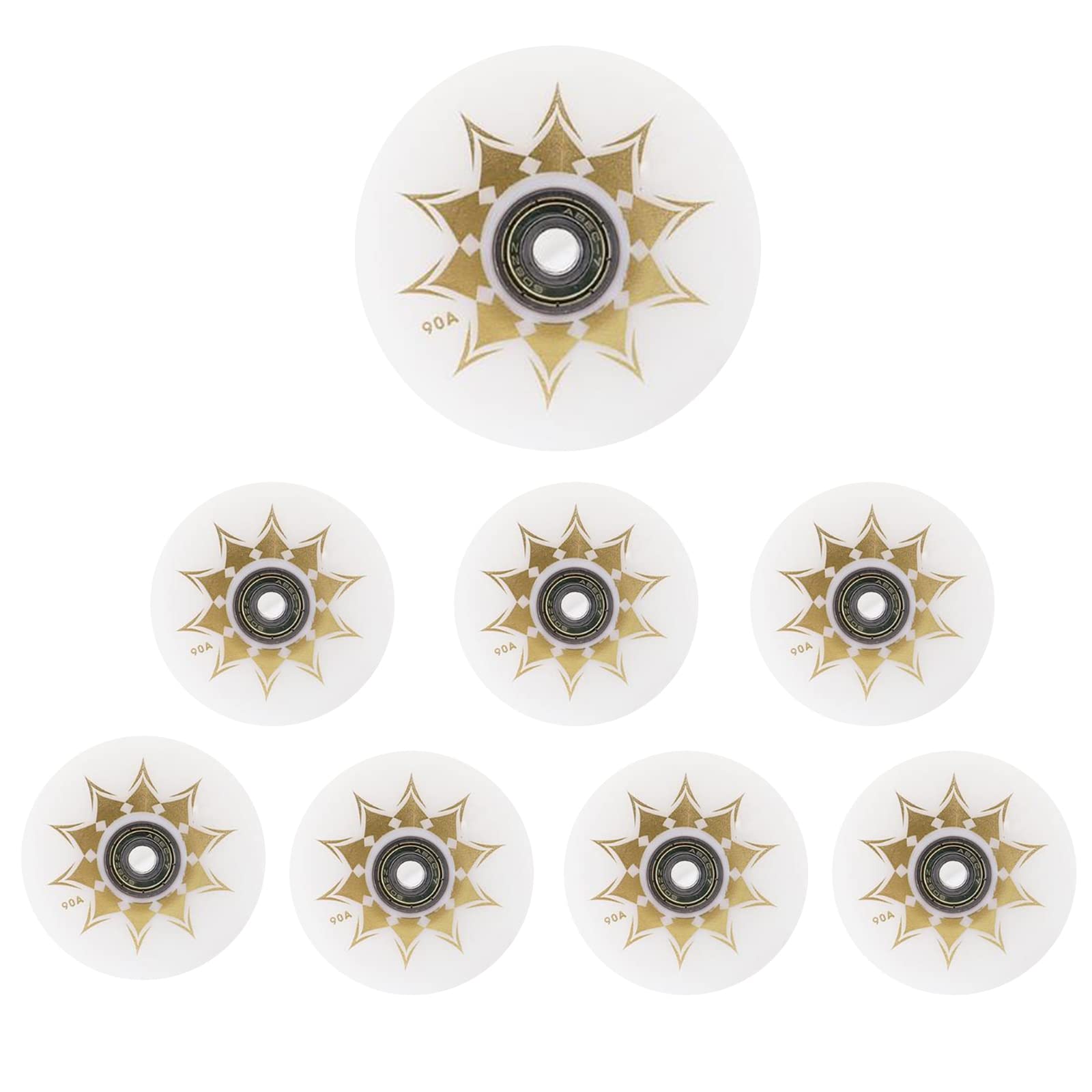 Led Light Up Roller Skate Räder, Skate-Rollen Ersatz, Skateboard-Rollen 8er-Pack Inline Jeder