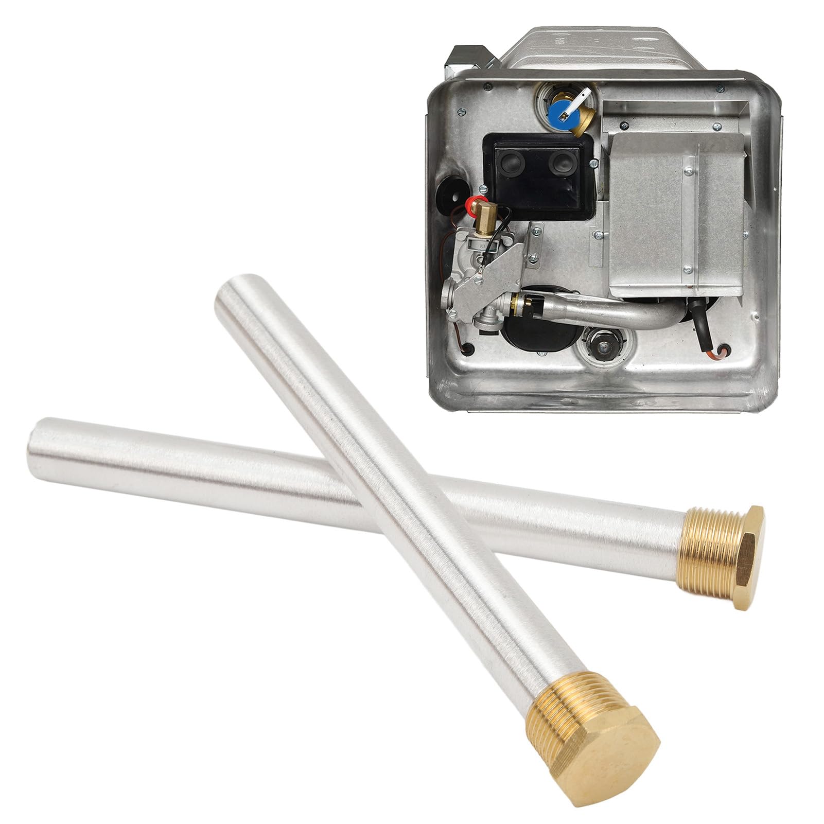 RV Water Heater Anode Rod Brass Cap 3/4in NPT Thread Magnesium Rod Replacement For Suburban