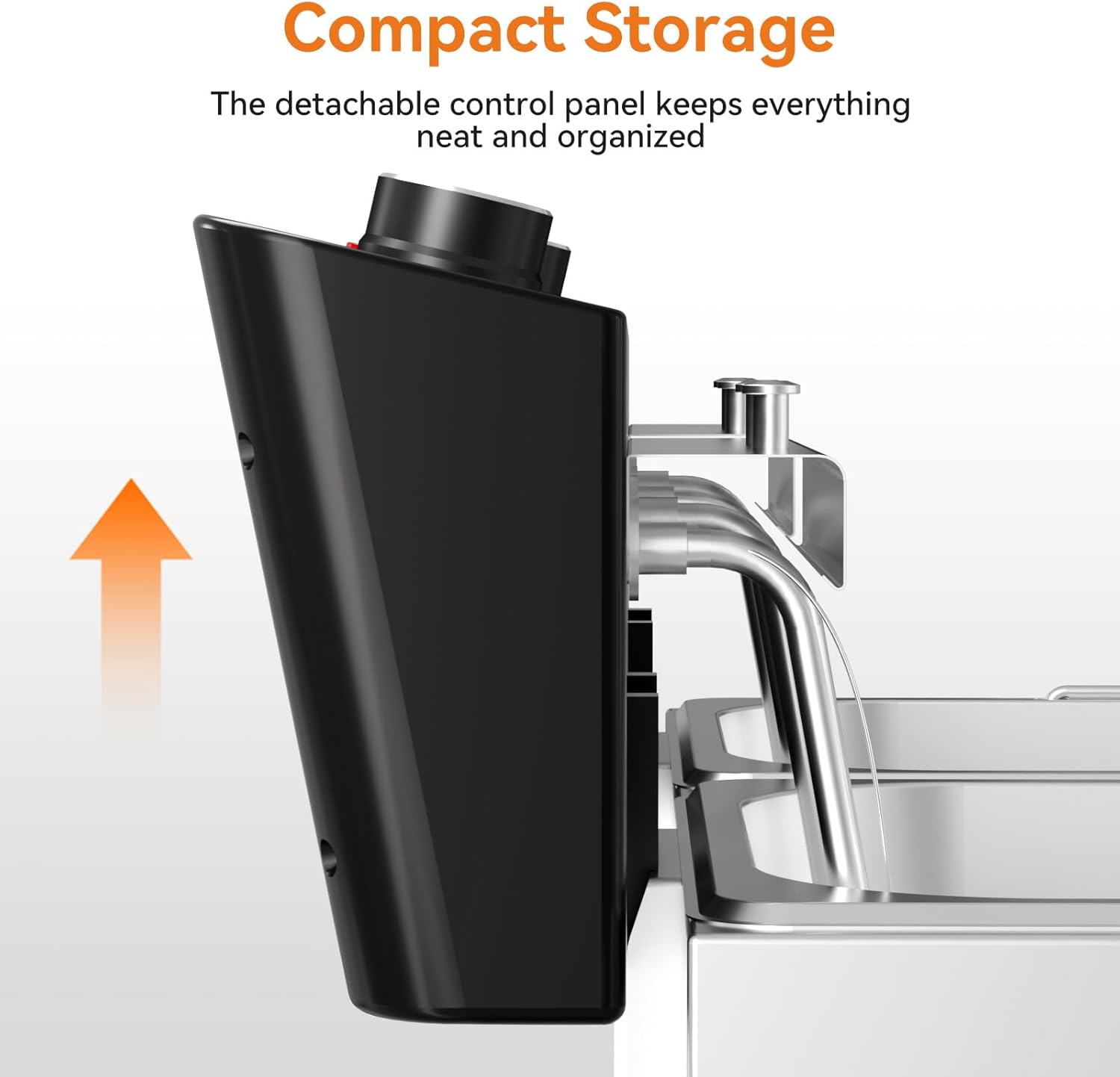 TANGME Commercial Deep Fryer, 3400W Electric Countertop Fryer 20.7QT with 6.35QTx2 Baskets Stainless Steel Oil Fryer with Temperature Limiter for Home Kitchen and Restaurant