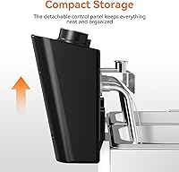 Vista 7 de TANGME Freidora comercial, freidora eléctrica de encimera de 3400 W, 20.7 cuartos de galón con 6.35QTx2 cestas de acero inoxidable freidora