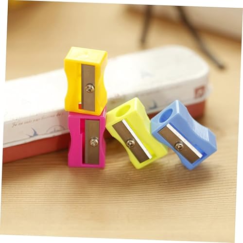 Miniatura 3 de STOBOK 30 lápices sacapuntas de mano, sacapuntas de mano, sacapuntas eléctricos, mini sacapuntas, suministros estacionarios, borradores, artículos