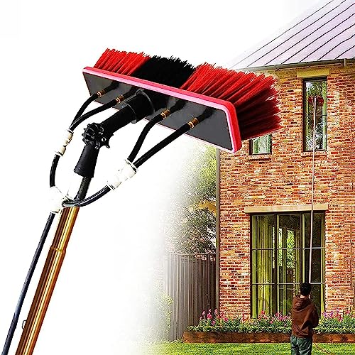 Exble - Kit per la pulizia delle finestre con testa a spazzola Lar, efficiente sistema di approvvigionamento idrico per pannelli solari e serre, ideale per una pulizia senza aloni.
