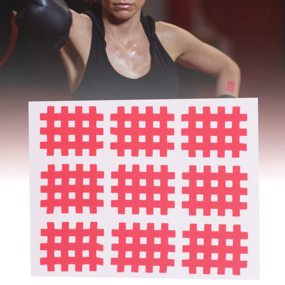 10PCS/Bag Spiral Cross Kinesiology Tape,Tapes for Sore Joints, Pain Relief Stickers, Cross Tapes for Tense Muscles, Sport Muscle Tape, Sports Papers(Pink), Tapes for Sore Joints, 10PCS/Bag Spira