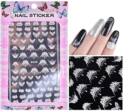Amazon 1シートエンボス加工3dネイルステッカーブルーミングフラワー3dネイルアートステッカーデカール粘着マニキュアネイルアートのヒントデコレーション F113ホワイト Ffyyjjlei シール ステッカー 通販