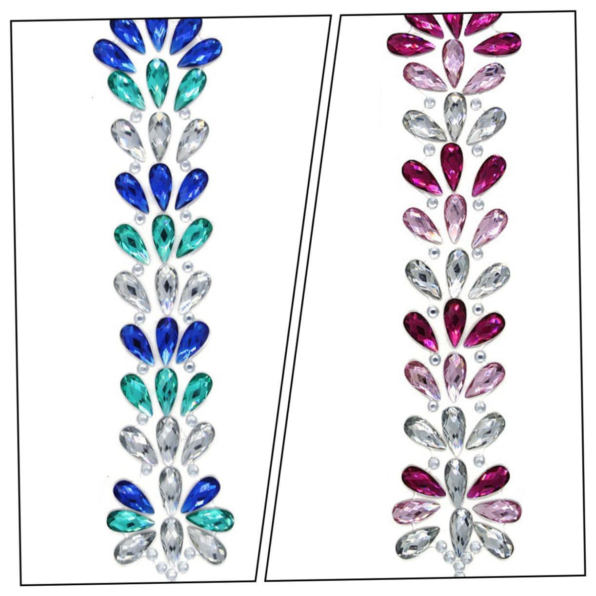 Angoily 10piezas Pegatinas Para Maquillaje Gemas Faciales Autoadhesivas Para Ojos y Festival Decoración Brillante Para Fiestas y Eventos