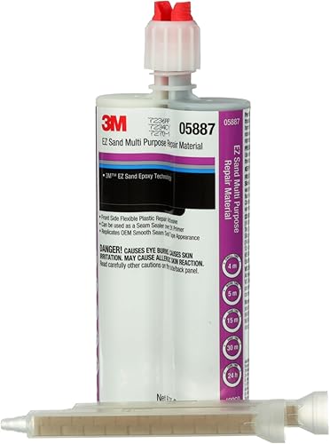 Miniatura 4 de 3M EZ Sand - Material de reparación multiusos, 05887, listo para usar, adhesivo de acabado epoxi de dos partes, cartucho de 6.75 onzas líquidas