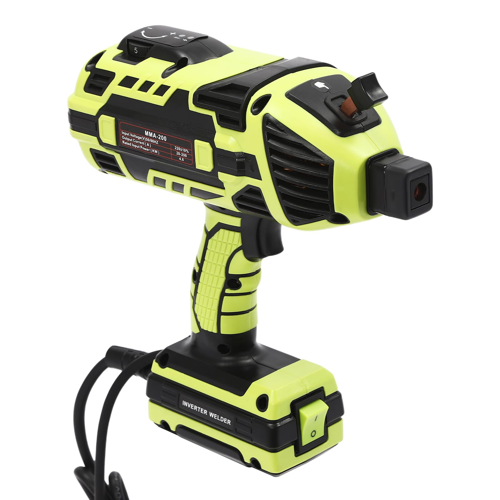 Spawarka ręczna 4,6 kW, 20-200 A, spawarka plazmowa, IGBT, inwerterowa, spawarka elektrodowa, spawarka laserowa (średnica drutu spawalniczego: 2,5 – 3,2 mm)