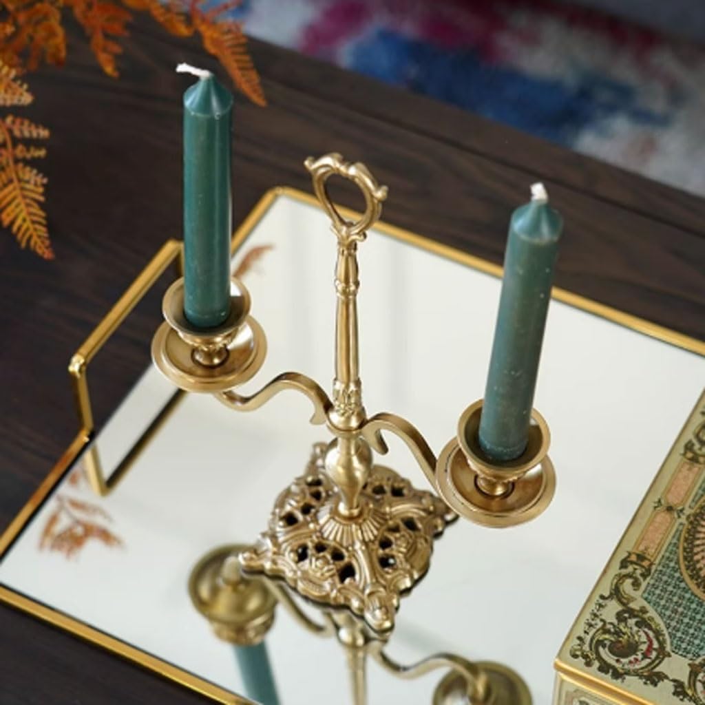 Vintage Candelabra Vintage Double Ended Candle Holder Home Brass Candle Holder Home Decor Candle Holder for Wedding Party Catering Candle Stand