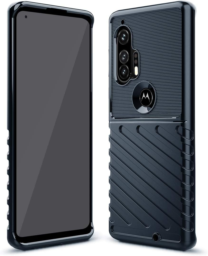 Sucnakp for Moto Edge Plus Case Moto Edge+ Case Shock Absorption Anti Scratch Heavy Duty Durable Drop Protection Cell Phone Cover for Motorola Moto Edge+๏ผLT Blue๏ผ
