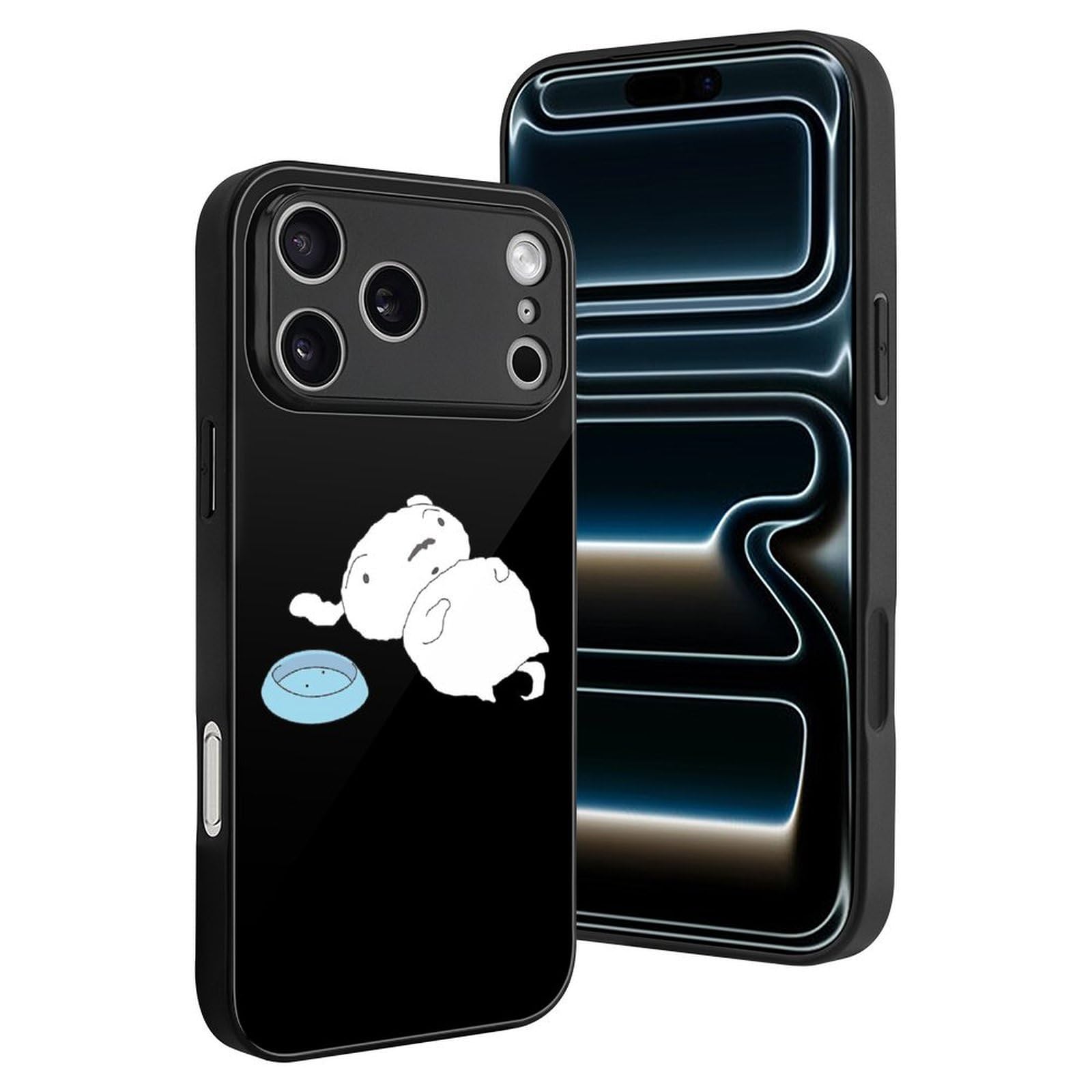 Custodia per iPhone 17 Pro Max, custodia per smartphone, antiurto, vetro temperato, guida gessata, Shiro iPhone 17 Pro Max, custodia protettiva elegante e leggera e anti-ingiallimento per Huawei 17