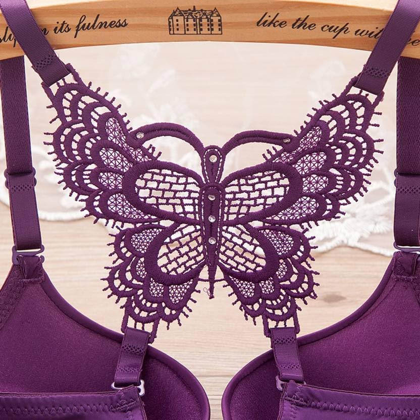 Image of Swenson Breathable Heart Printed Wired Heavily Padded Bra Panty Bridal Lingerie Set for Women with Adjustable and Stretchable Straps