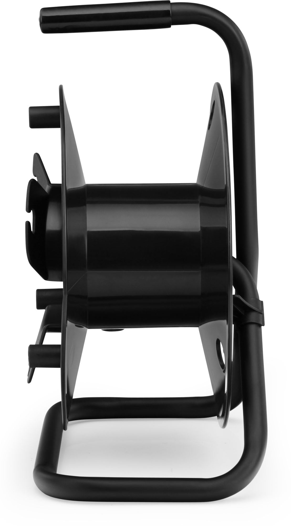 Pronomic KT-100 Bobina Porta Cavi Vuota - Avvolgitore versatile per cavi, fili, catene, corde, tubi ecc. - 11 cm diametro interno, 27 cm diametro esterno, 10 cm larghezza - Nero