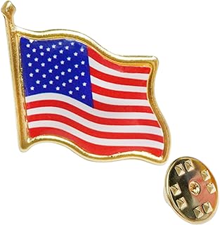 Anstecknadel mit amerikanischer Flagge, USA-Flagge, Metall, Emaille, USA, winkende Flagge, Brosche, Anstecknadel, Souveni...