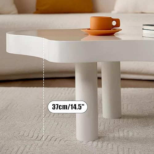 Miniatura 6 de Mesa de centro de nube irregular con 3 patas, mesa central moderna de mediados de siglo para dormitorio, sala de estar, bonita mesa auxiliar de