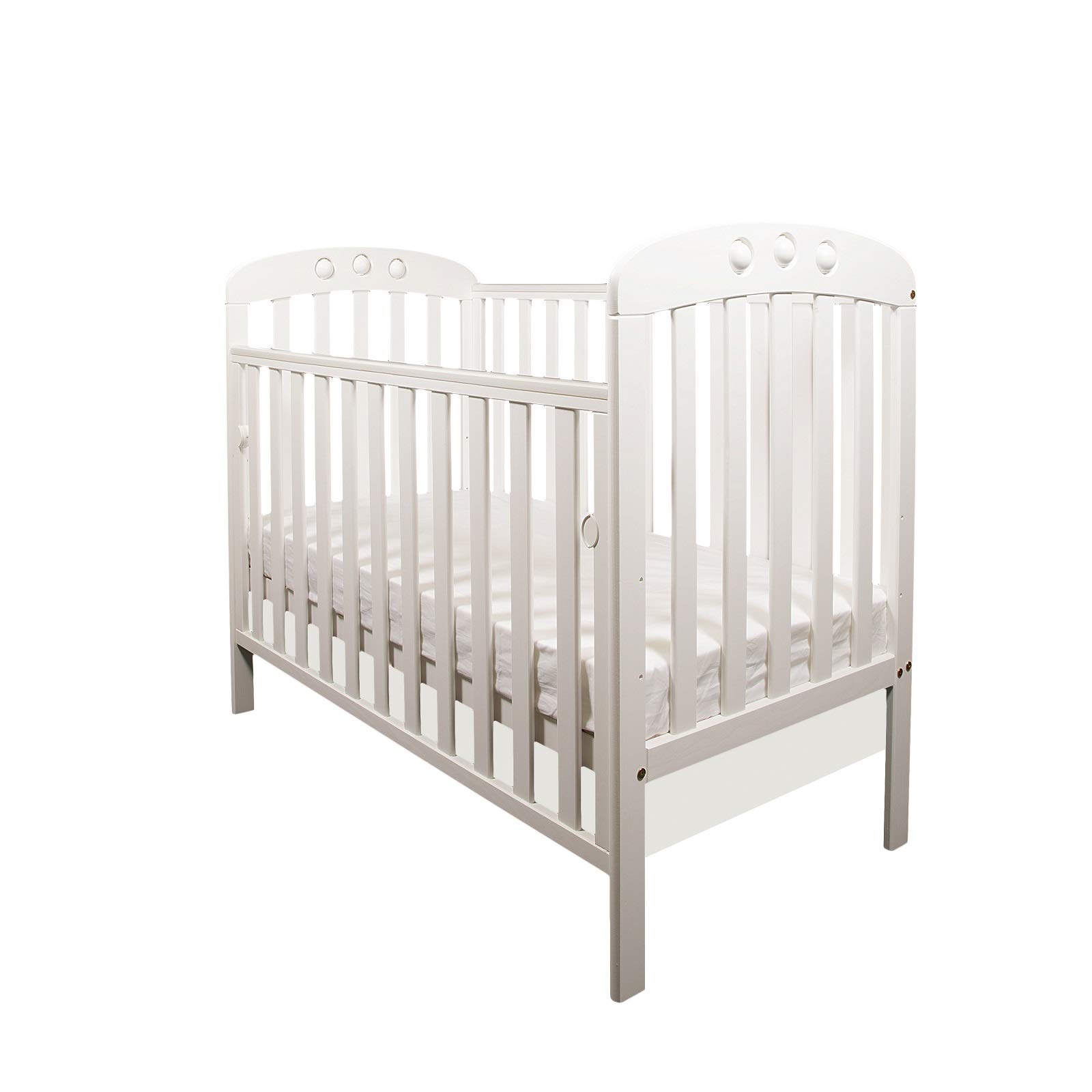 Buy Little Babes Ltd New Solid Wood White Cot/Abbie Cot/Baby Cot/Drop
