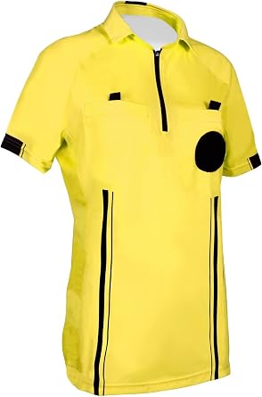 New! Womens 2018 Soccer Referee Jersey Yellow, Small