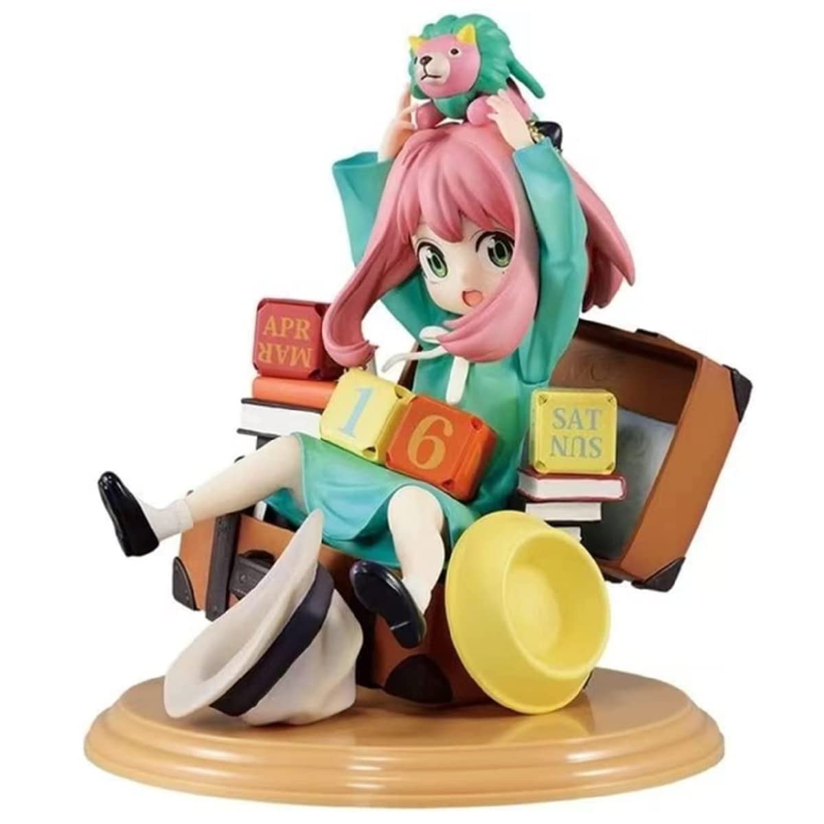 ENFILY Spy x Family Anya Forger Anime Action Figure, 16 cm/6.3 inches, Anya Character Figurine PVC Statue Collections Decorations