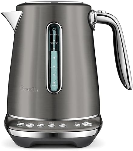 Breville BKE845BST Smart Kettle Luxe - Calentador de agua, 7 tazas, acero inoxidable negro