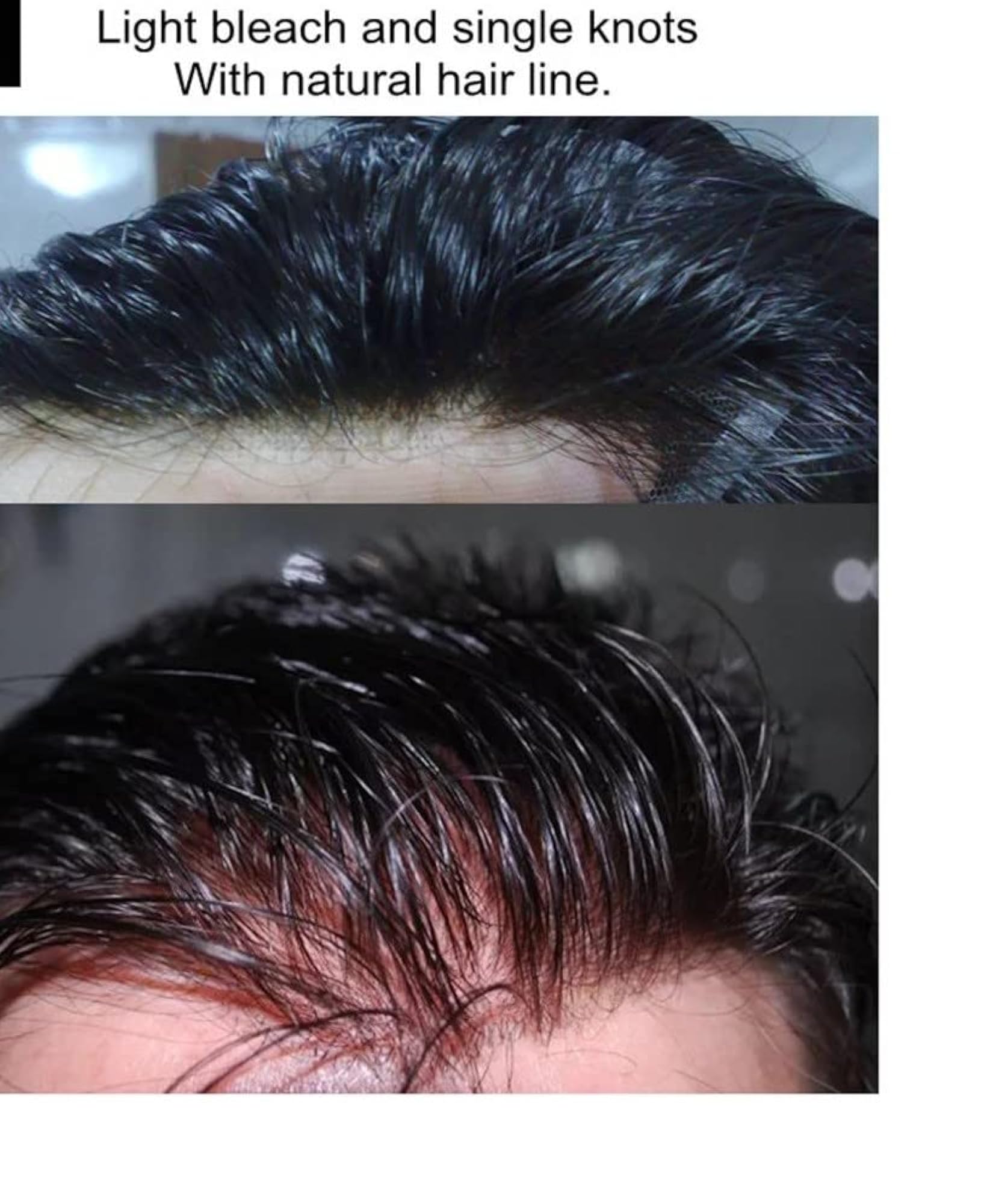 Men's Full Lace System Patch, Fine French Lace Solution