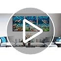 Lapremoly Large Canvas Wall Art for Living Room Wall Decor for Bedroom Bathroom Wall Decoration Ocean Sea Turtle Scenery Paintings Modern Pictures Artwork office Ready to Hang Home Decor 3 Pieces