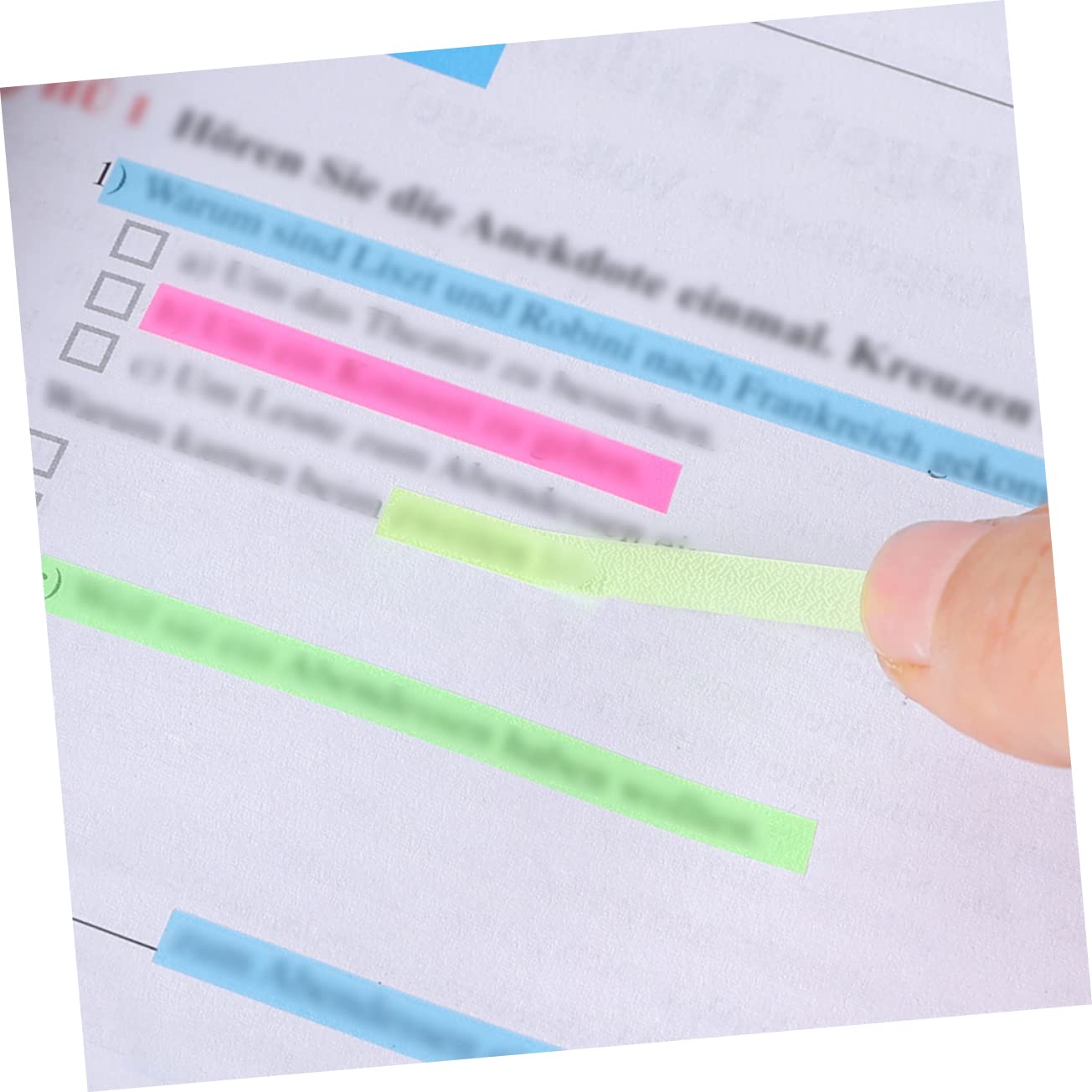 Housoutil 3 set Adesivi Fluorescenti Per Indici Strisce Trasparenti Segnalibri Professionali Nastri Evidenziatori Articoli Di Cancelleria Segnalibri Per La Casa 5 fogli*3