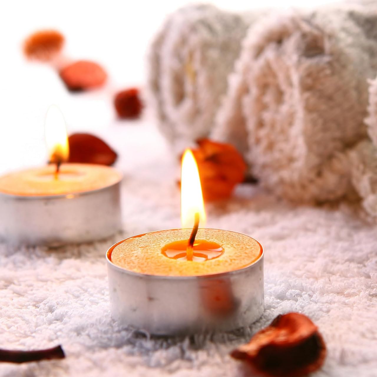 Candele Di Cera D'api Naturali Fotografia Stock - Immagine di sfondo