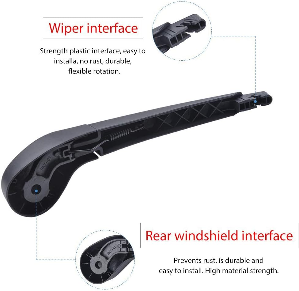 OTUAYAUTO Replacement for Ford Focus 2012-2018 Rear Windshield Back Wiper Arm Blade Set OEM CV6Z-17526-C