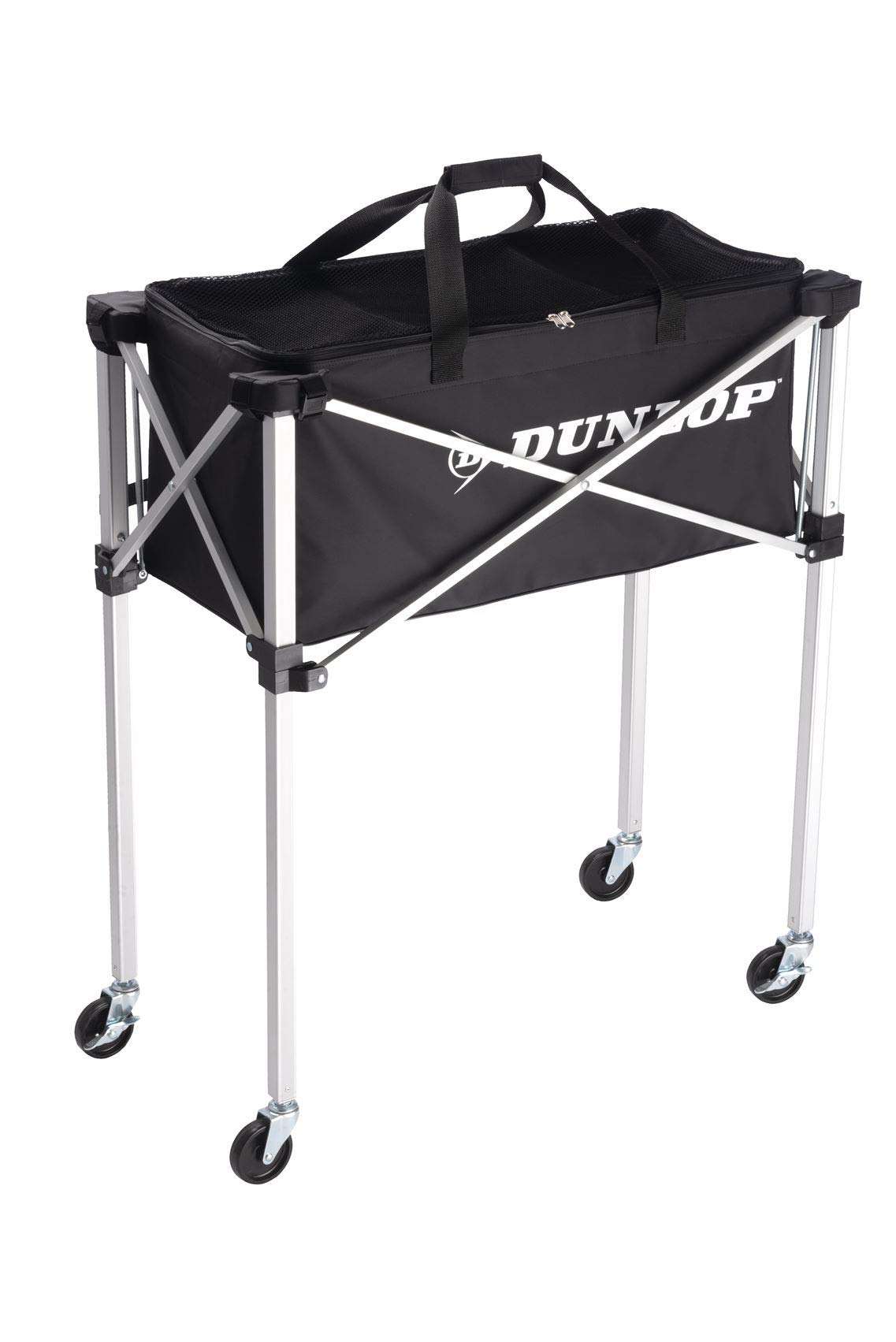 Dunlop, Foldable Teaching Cart 250 Balls, Carrello Porta Palline, Nero, 250 Balls, Unisex-Adult.