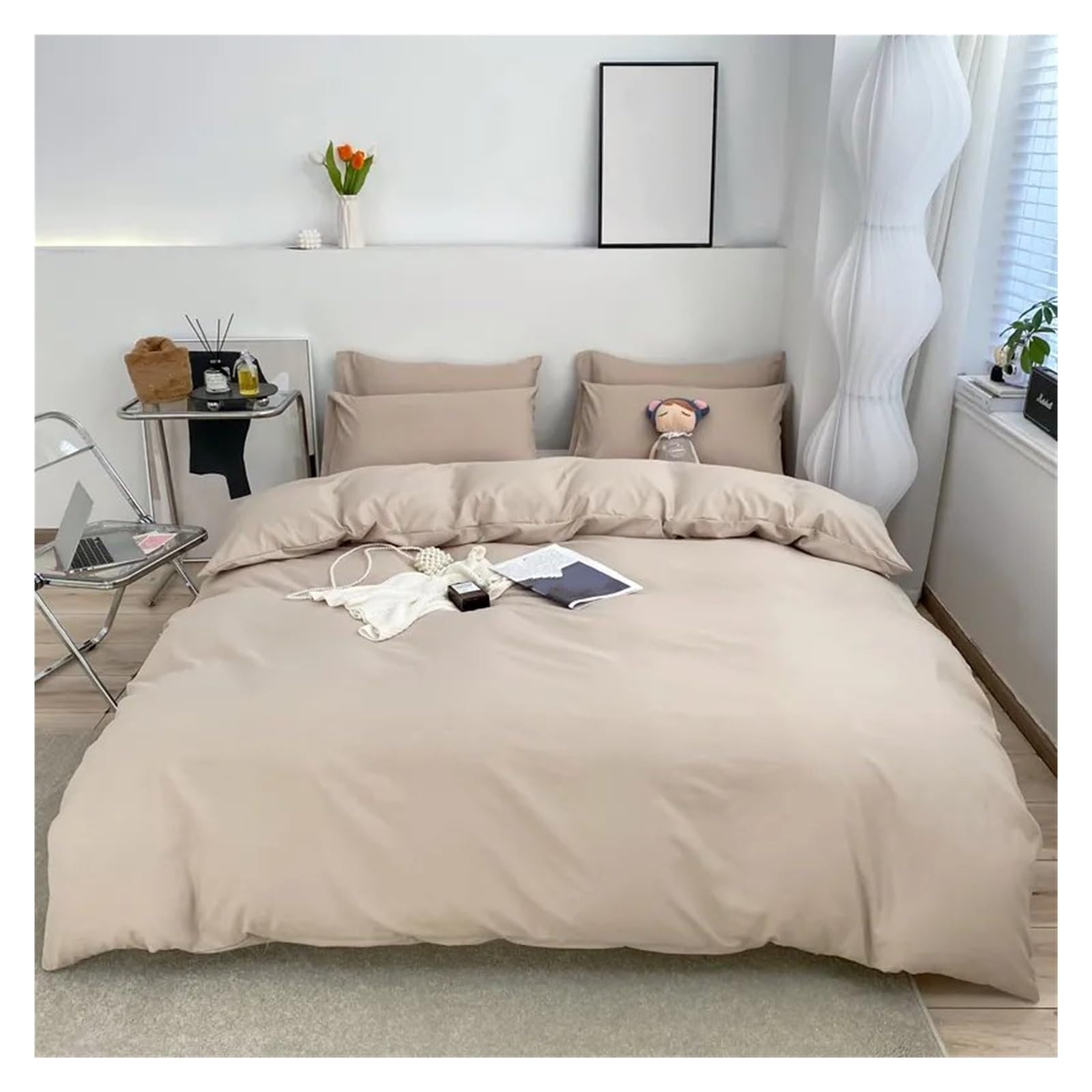 Ensembles de literie taille reine avec housse de couette pour lit double ménage