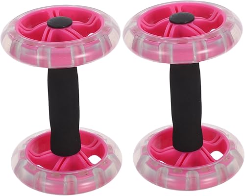 POPETPOP 2pcs Dual Wheel Ab Roller for Core Workout Portable Fitness Equipment for Men Women Home Exercise to Sculpt Abs and Shape Waist