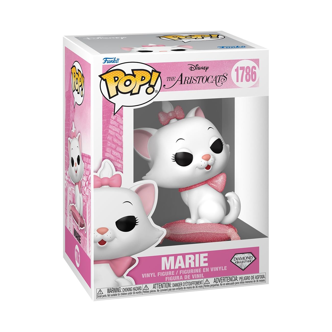 POP! Disney: The Aristocats - Marie (Glitter) | Official Merch - Collectable Vinyl Figurine for Shelf Display - Birthday Gift Idea for Fans and Collectors