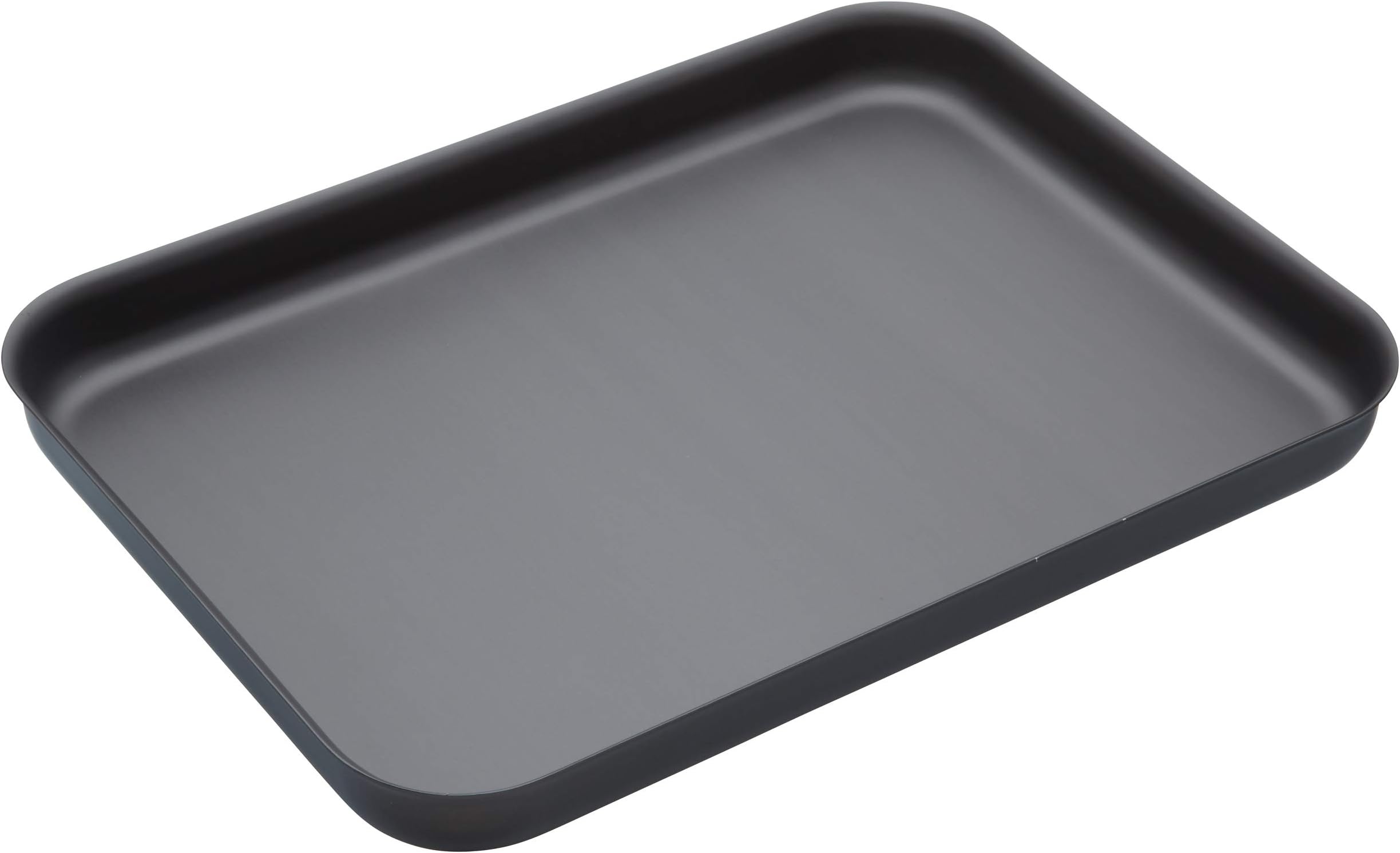 MasterClass Hard Anodised Aluminium Baking Tray, 42 x 31cm Deep Tin with Teflon Non Stick Coating, Black