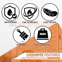 Vista 4 de AP1216 - 12 piezas de paneles de pared 3D 3D con textura de PVC, impermeables, resistentes a los arañazos, diseño de diamante blanco de 12 x 12