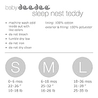 Vista 9 de baby deedee Sleep Nest Teddy Saco de Dormir para Bebé, Gris Bubble Gum, Pequeño (0-6 Mes) (168)