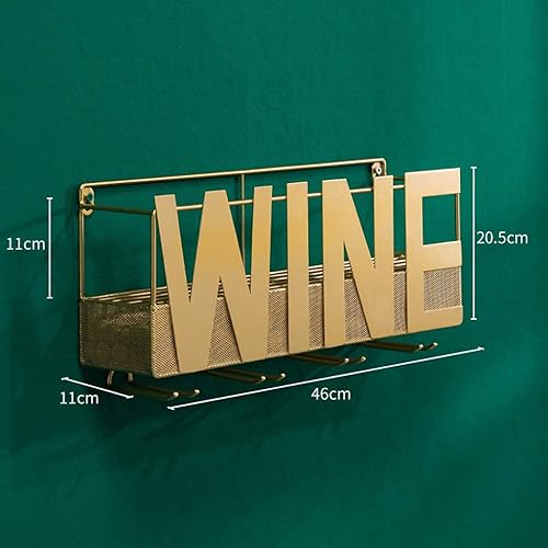 Miniatura 5 de LaseVe Estante para vinos, decoración de bar, decoración de bar para el hogar, soporte de metal para 4 copas de tallo largo y almacenamiento de