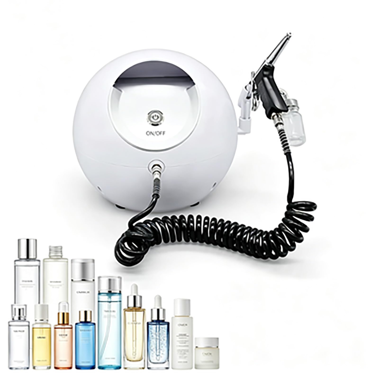 3-in-1-Gesichtsgerät, Hochdruck-Ultrafeinnebelsprühgerät, tragbares Hautpflege-Airbrush-Set, kompakt und leicht, einfach zu bedienen, for Zuhause, Salon, Reisen