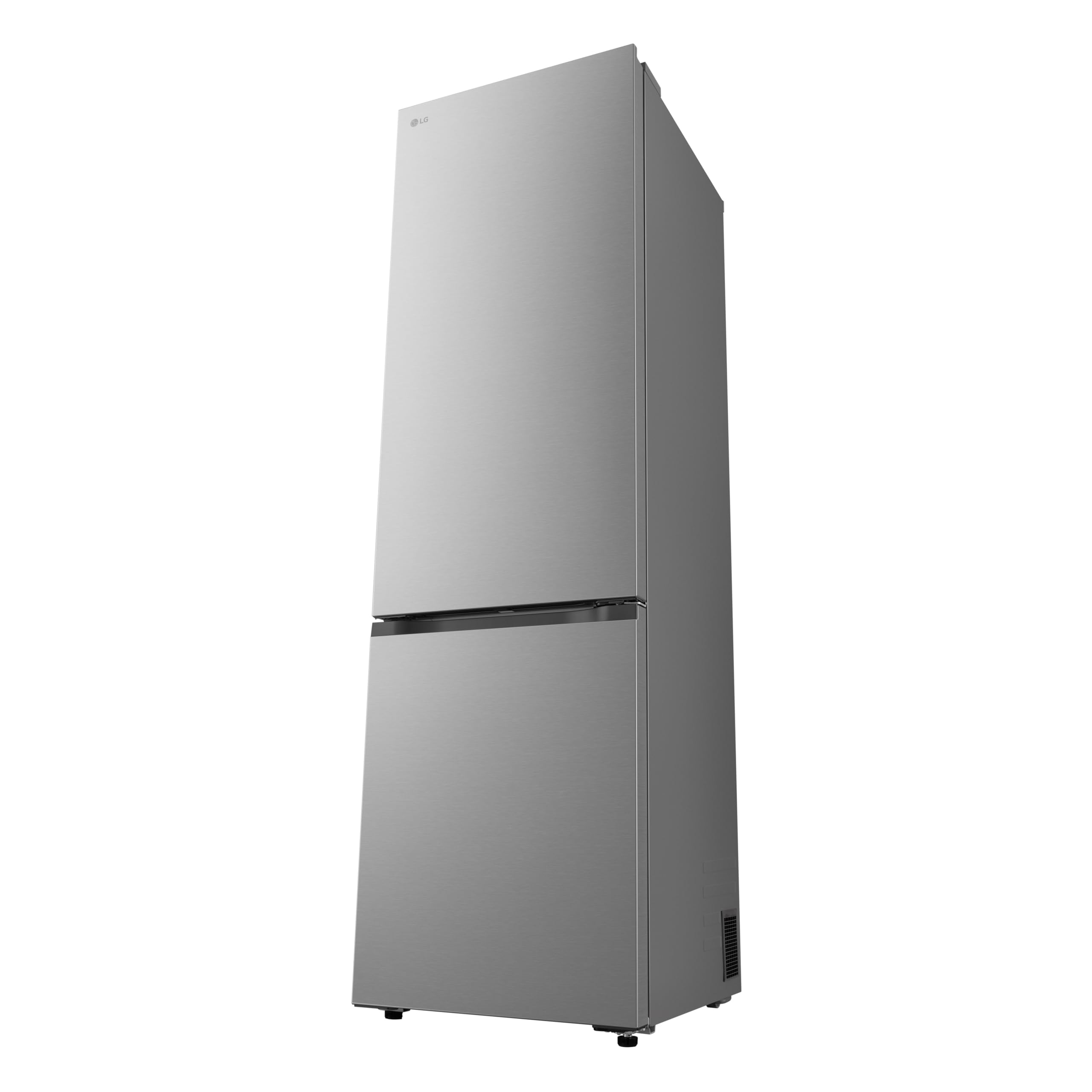 LG GBBS322CPY Frigorifero Combinato Larghezza 60 cm Fit & Max, Classe C, Raffreddamento Ottimizzato con AI Saving, Total No Frost, Door e Linear Cooling, 375 L, Smart Inverter, Wi-Fi, Prime Silver