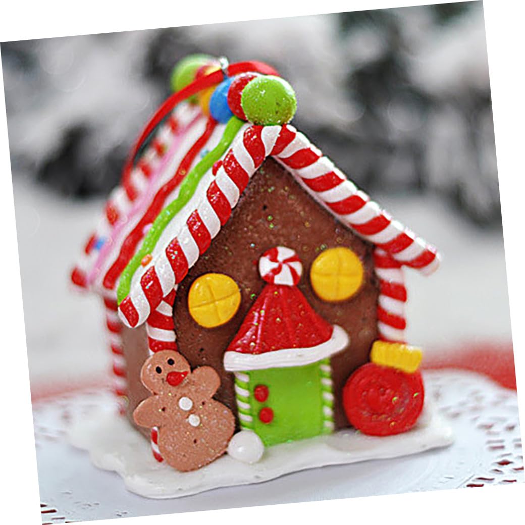 4 Piezas Decoraciones De Candy House Decoración del Hogar Casa del Pueblo De Navidad Decoración Navideña Decoraciones Navideñas Adornos