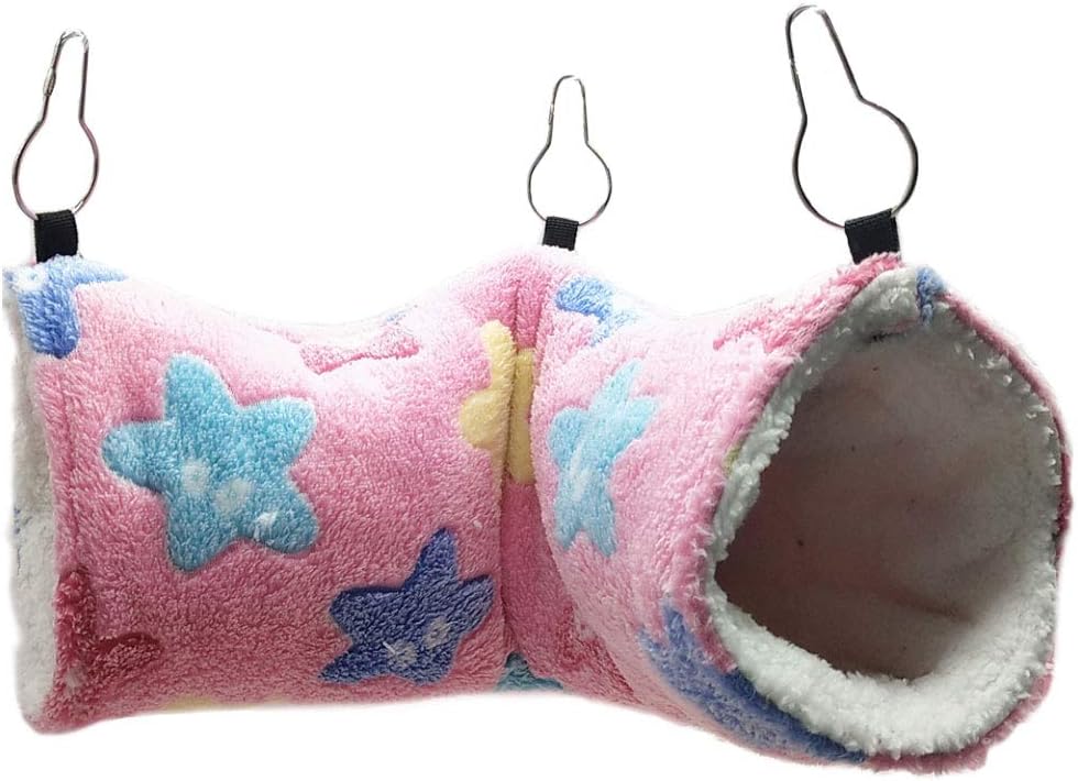 Hanging Tunnel For Small Animals, Hanging Hamster toys, Sugar Glider Hammock Cage Accessories Bedding for Chinchilla Ferret Squirrel Guinea Pig Rat Playing Sleeping