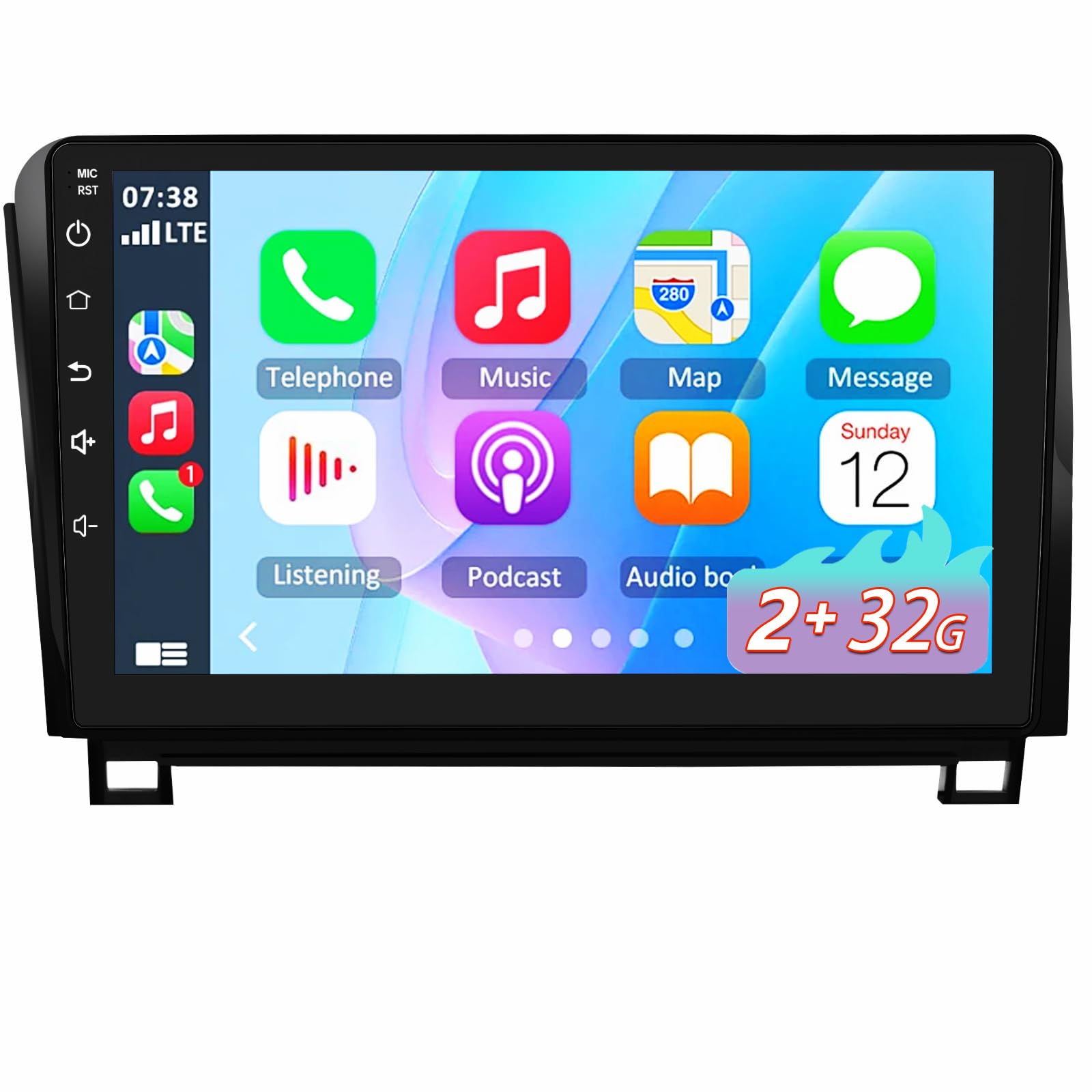 Car Stereo Android 13 for Toyota Tundra 2007-2013 Sequoia 2008-2018 10.1 Inch Touch Screen 2+32GB Car Radio Wireless CarPlay GPS Navigation WiFi BT Mirror Link Steering Wheel Control-image-12
