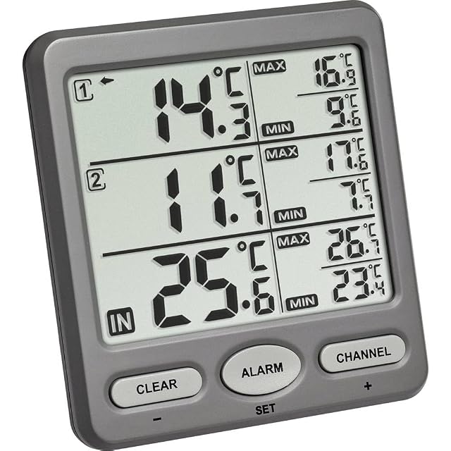 TFA Dostmann TFA 30.3062.10 Trio Funk-Thermometer
