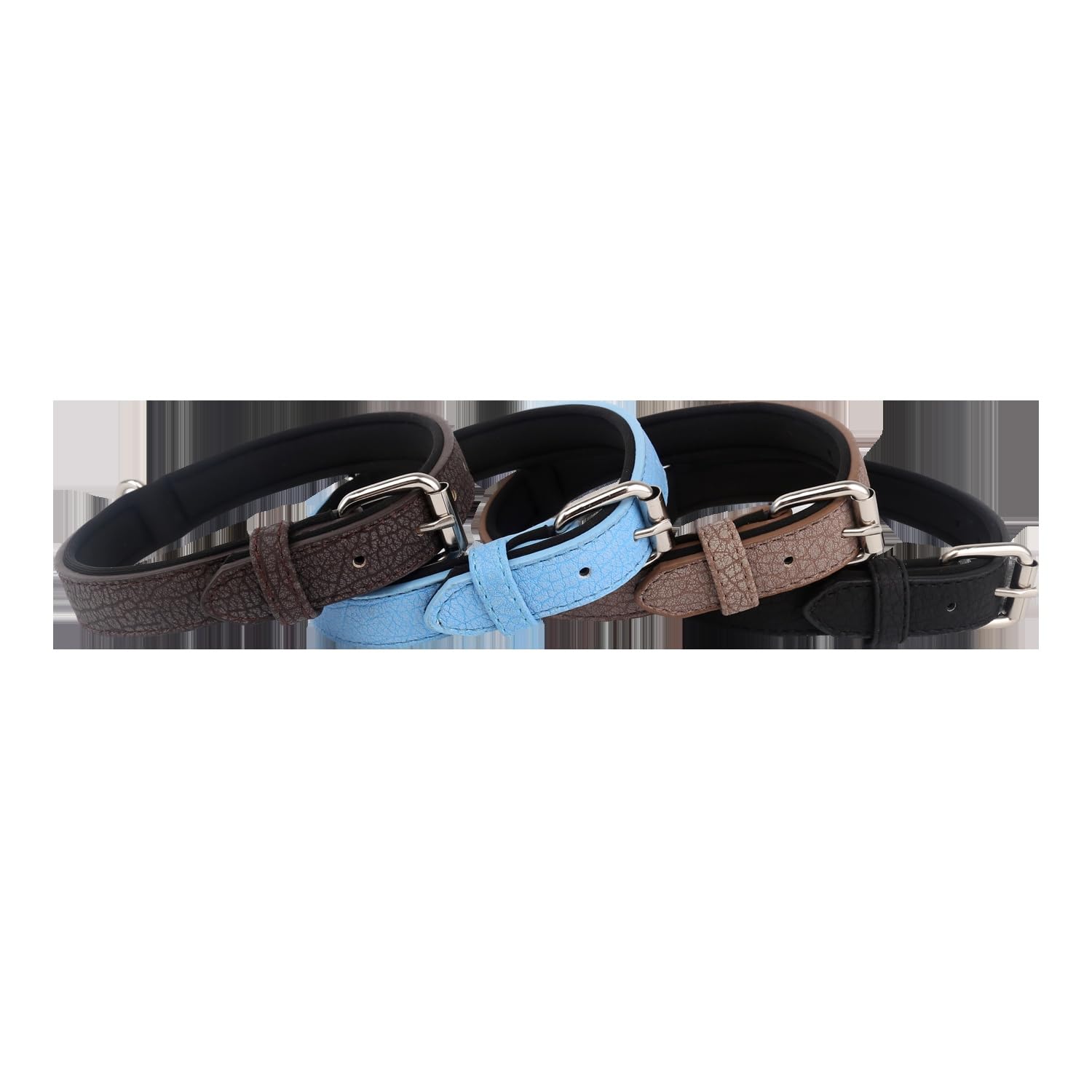 Waterproof PU Leather Collar, Adjustable and Stylish, Ideal for Walks and Water Activities with Pets