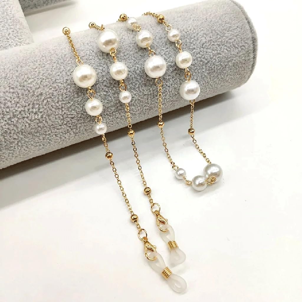 Accesorios for Cadena de Gafas con Cadena de Perlas(3-Pack)
