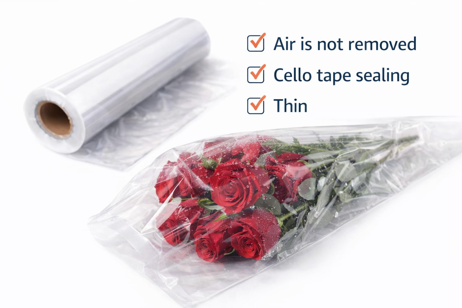 SATYAM KRAFT 1 Pcs Cellophane Gift Wrapping Sheet Transparent Roll, Gift Paper Wrap Sheets, Gift Cover, Packing Material for Birthday, Wedding, Engagement, Anniversary, Chocolate Packing, Return Gifts, Floral Decoration & Handmade Gift Wrapping (20 Meter) 2
