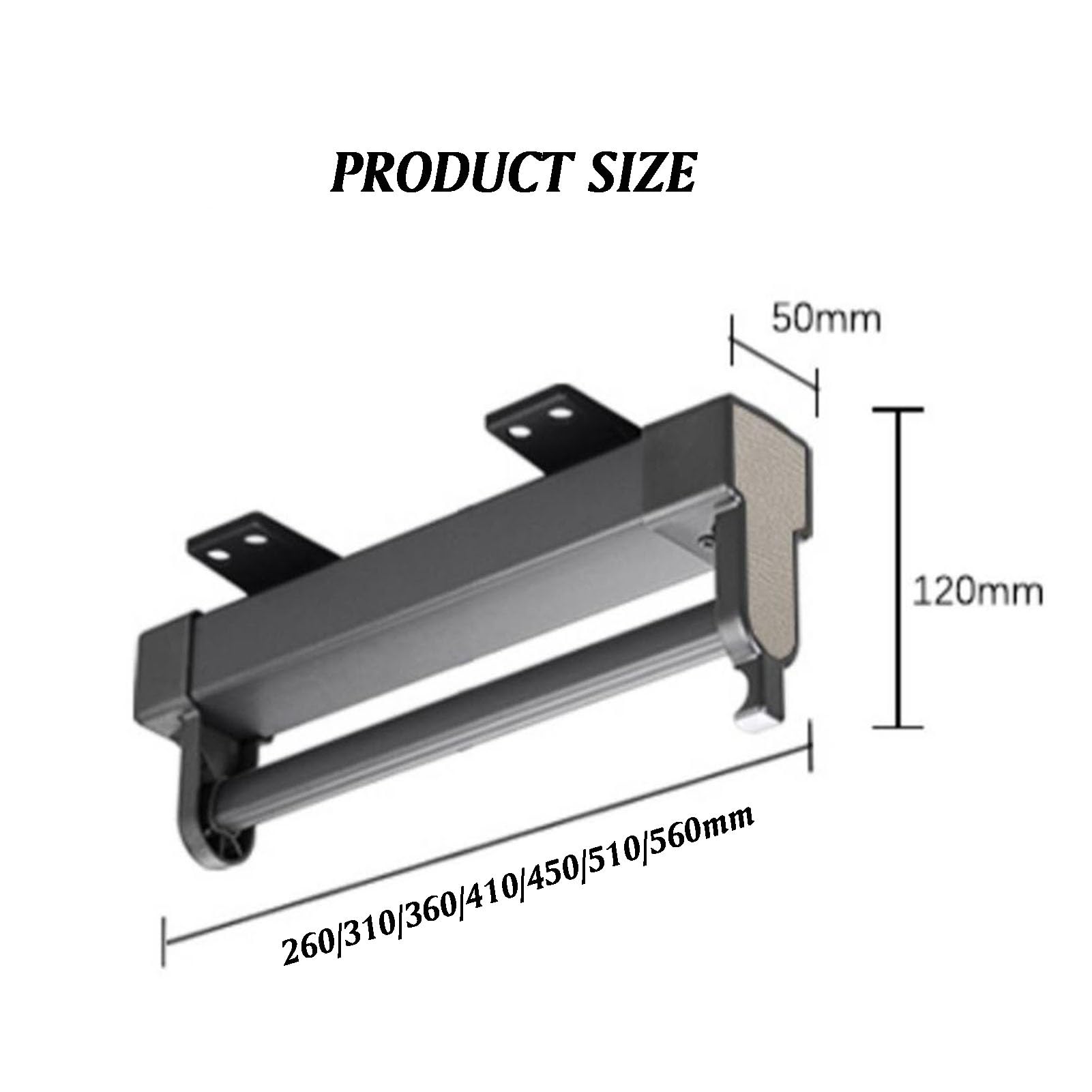 Appendiabiti Estraibile per Pantaloni, Asta Appendiabiti Estraibile Regolabile in Acciaio Resistente per Armadio, Soluzione salvaspazio per riporre Pantaloni, Supporta 25 kg (450 mm), Ideale