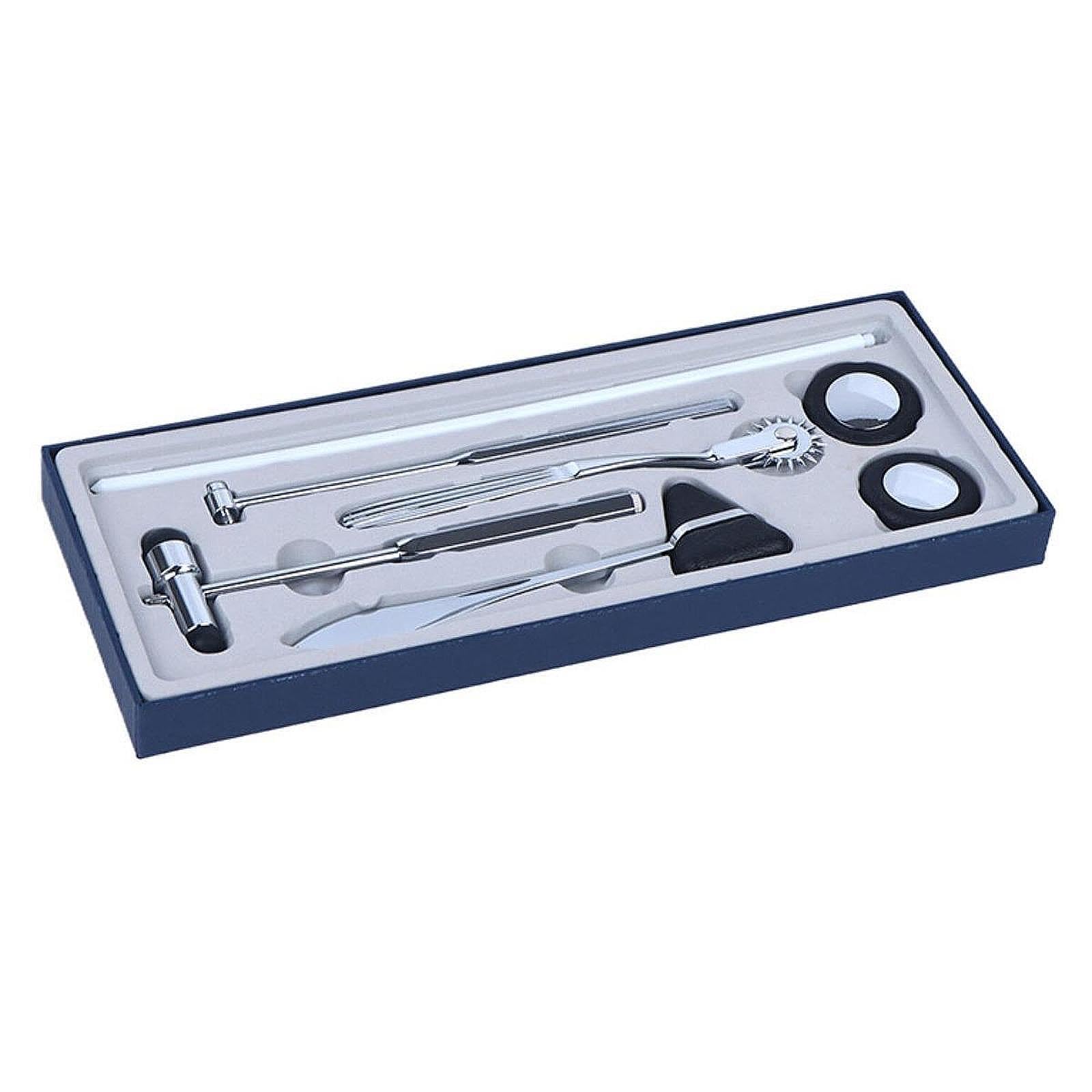 predolo Juego de percusión neurológica, accesorio para enfermeras, herramienta de diagnóstico médico para pruebas clínicas, martillos para, Negro